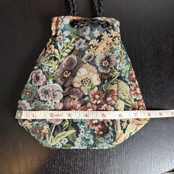 Vintage 90s Floral Tapestry Purse Handbag Convertible Bags by Mimi NEW/NWT - Picture 8 of 9